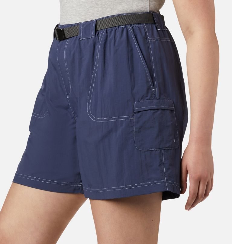 Women's Columbia Sandy River Cargo Shorts Navy | Plus Size CA-GA450